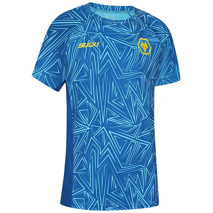 Wolverhampton Wanderers Store | Shop Official 2025-26 3rd Pre Match T-Shirt – Blue Wolves Gear
